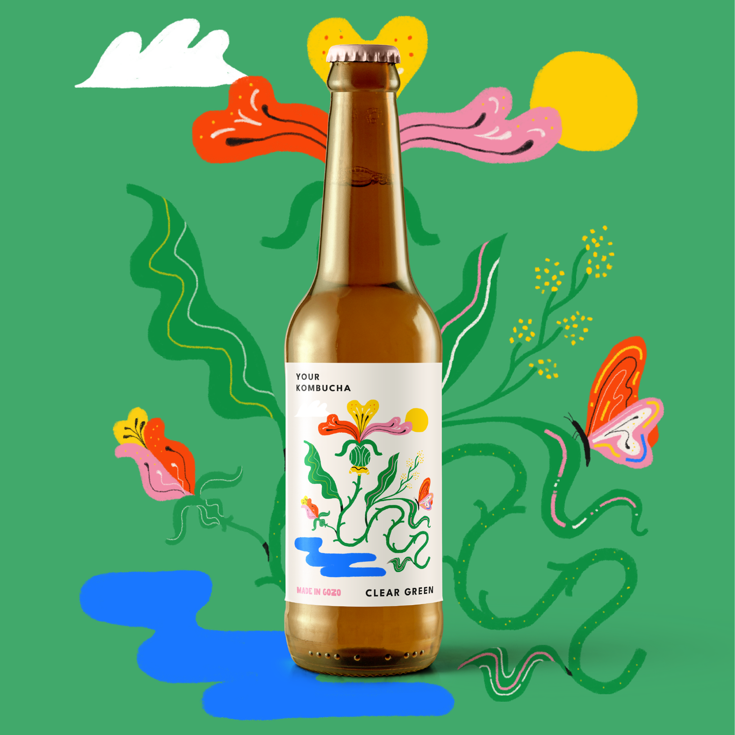 Your Kombucha: Clear Green (Sencha Green Tea)